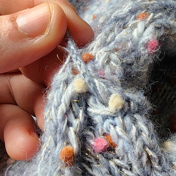 Lauren Conrad Turtleneck Cropped Knit Pom Pom Sweater - Picture 5 of 8